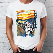 Мужская футболка Звездные войны предатель Штурмовик крик пародия забавная потрясающая футболка
