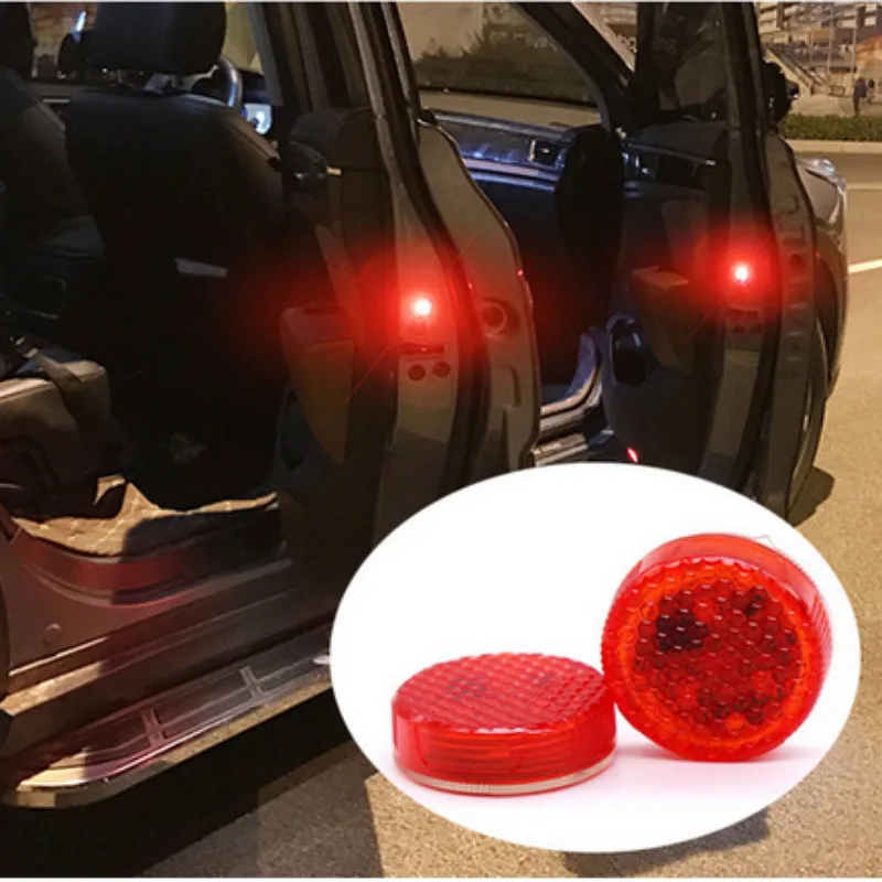2x светодиодный предупреждающий свет на двери автомобиля аксессуары наклейка для Kia Rio K2 3 Ceed Sportage Sorento Cerato подлокотник Soul Picanto Optima K3