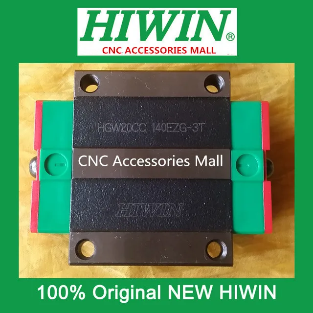 

6pcs Original HIWIN linear guide flange bearing slider block HGW20CC Carriage for HGR20 linear guide rail