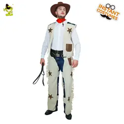 Человек ковбойские Косплэй Хэллоуина вечерние костюм Для мужчин Косплэй ковбойские костюмы в ковбойском стиле для танцев