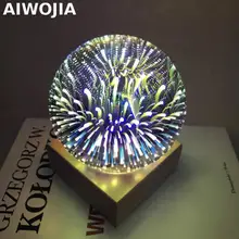 3D Волшебная стеклянная настольная лампа, светодиодная Usb, светодиодный светильник, 3d светильник, светильники, новинка, светодиодный Ночной светильник, детская лампа