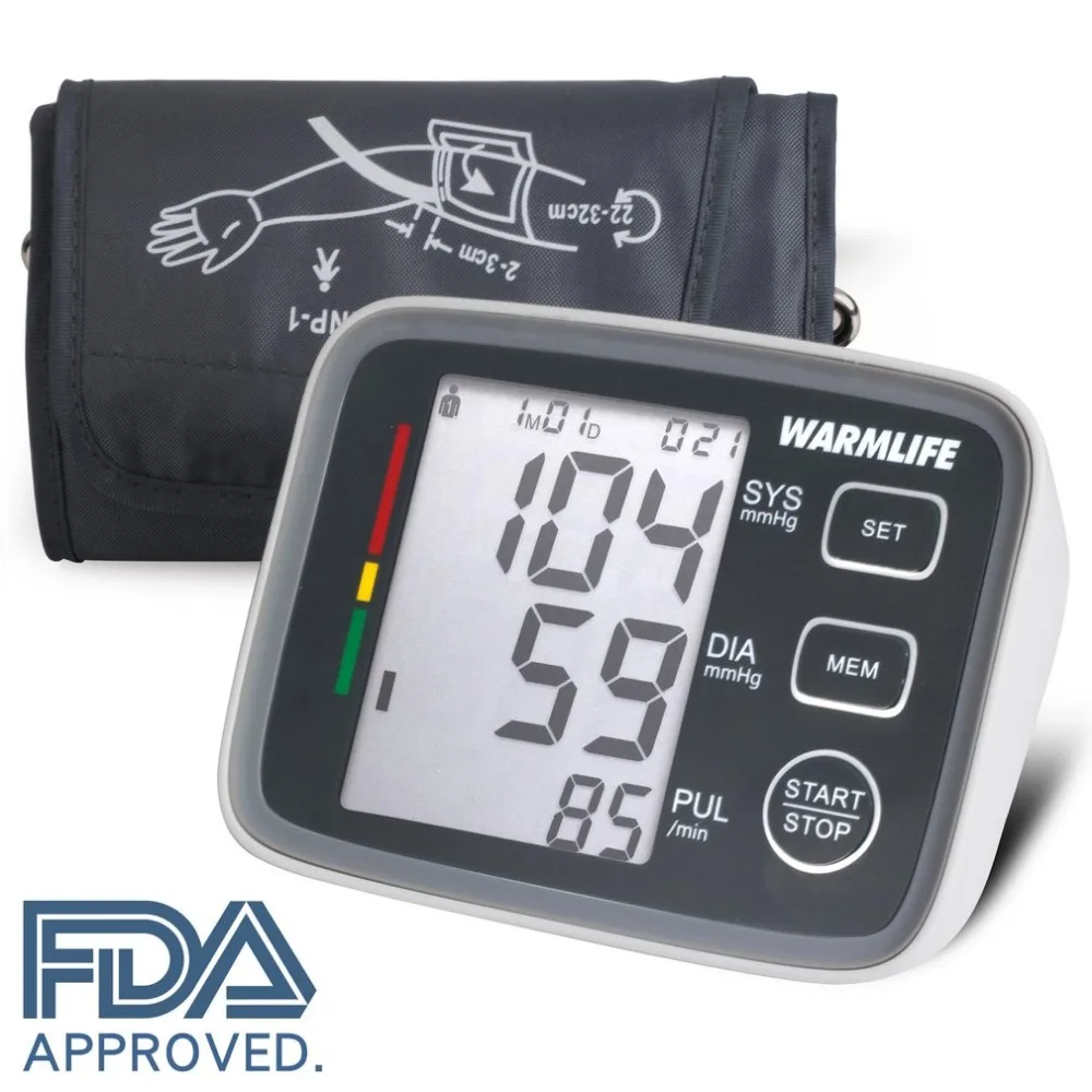 

Digital Arm Blood Pressure Monitor Device Health Care Sphygmomanometer Portable Household Tonometer Arterial pulse oximeter