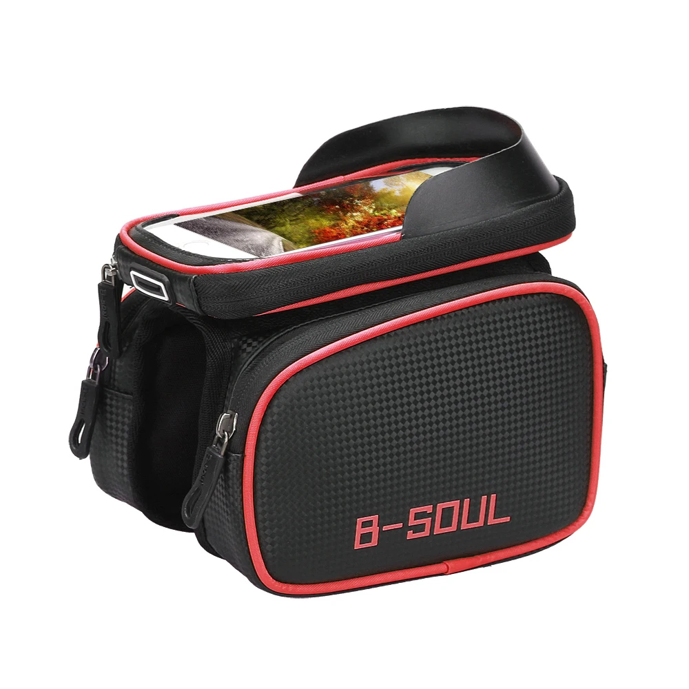 Bicycle Cycling Front Frame Bag Cycling Bags Bike Top Tube Phone Bag Mobile Phone Holder Pouch