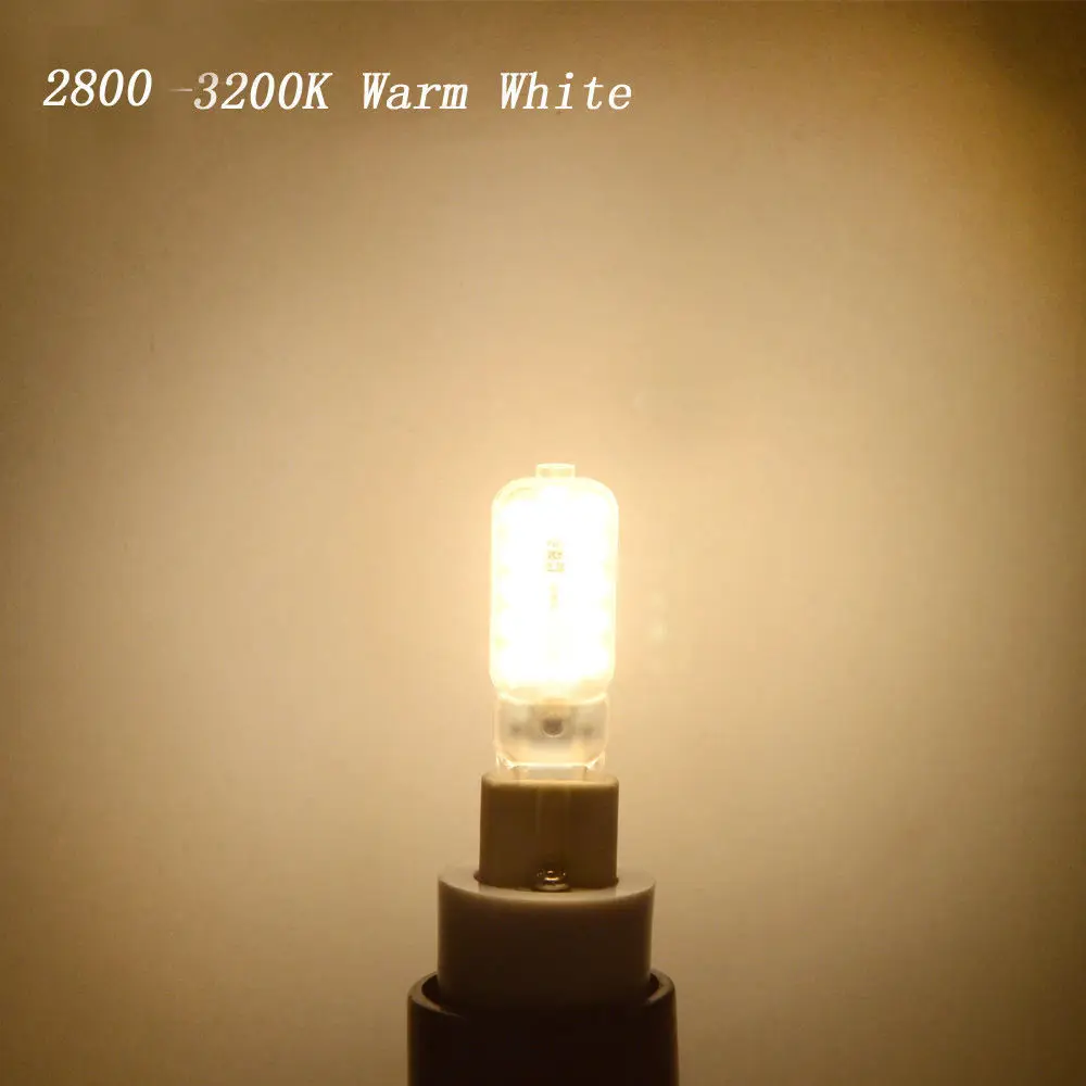 10 шт./лот, затемненный мини G9 светодиодный светильник-кукуруза SMD 2835, лампочка, Точечный светильник для люстры, Замена 30 Вт, галогенная лампа, 14 светодиодный s 110 В 220 В