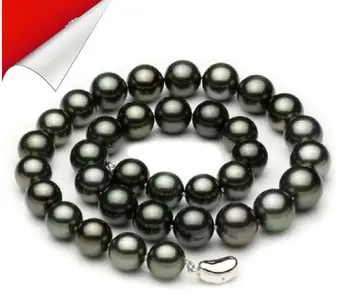 

Jewelry Pearl Necklace Chokers necklaces women Natural pearl necklace South Seas shepherd beads round 925silver Wo Free Shipping