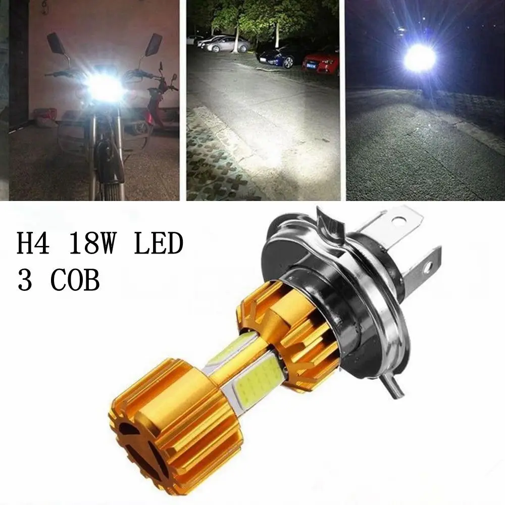 Vehemo белый светодио дный COB светодиодный свет Высокий Низкий Луч фара передняя лампа Высокая эффективность Премиум качество мотоцикл свет