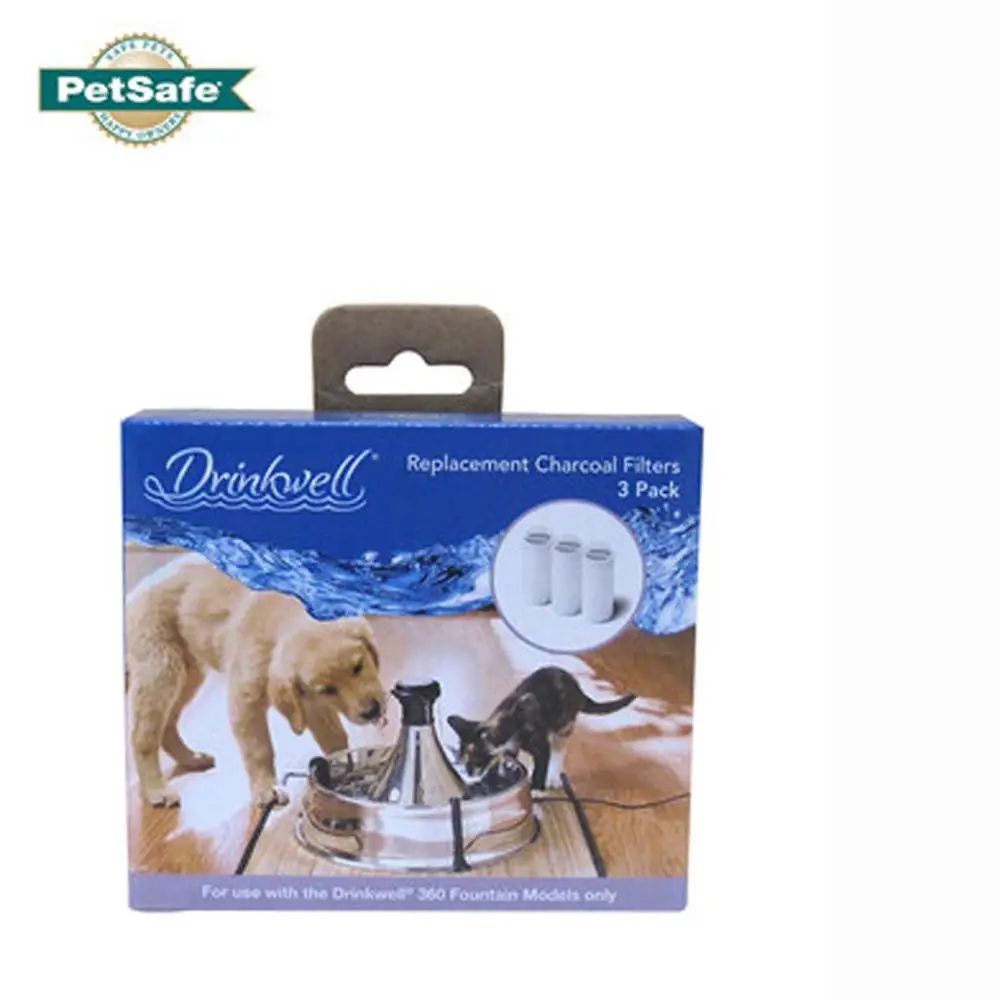 3 фильтра с активированным углем + 2 Губчатый Фильтр для Пластик Drinkwell Pet подачи