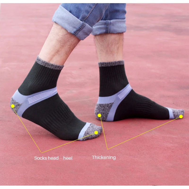 2 пары мужские короткие дышащие носки компрессионные носки Новый дизайн повседневные мужские деловые носки хлопковые модные брендовый