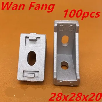 

100pcs 2080 aluminum profile corner bracket fitting for 2020 aluminum profile