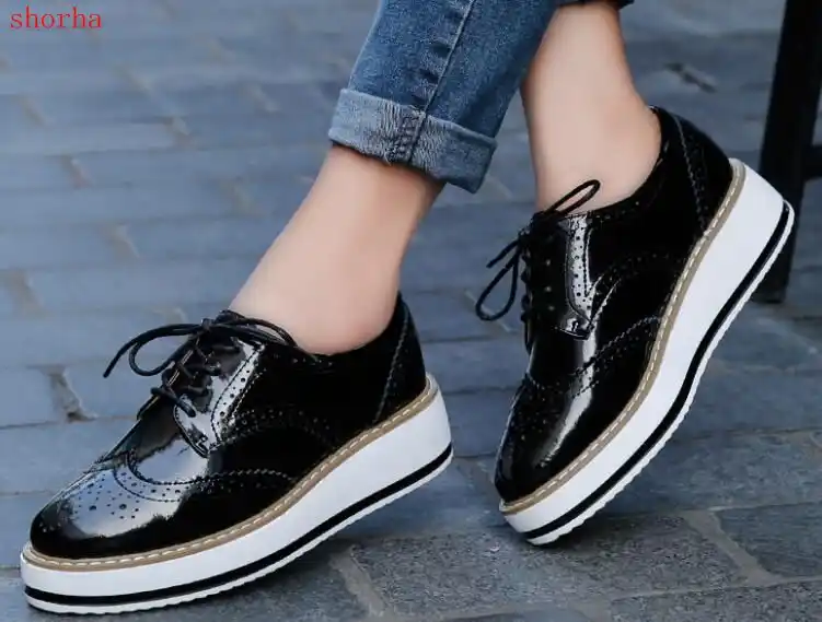 ladies lace up brogues