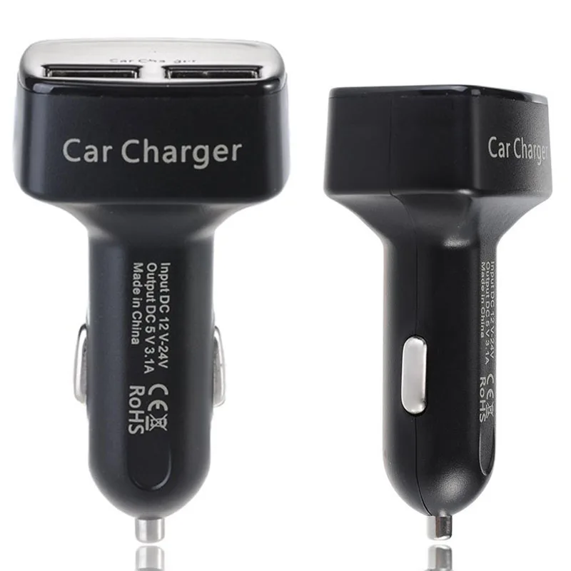 Dual USB Port Cigarette Lighter Charger 3.1A Portable 4 for Z1 Z2