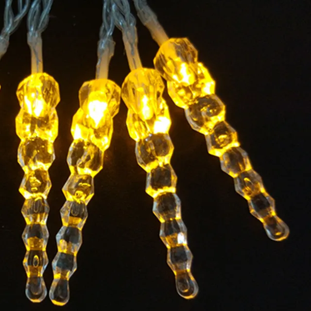 YIYANG 4M 40leds New LED Light Flashing Lane LED String Lamps Icicle Christmas Festival Lights Luces Festival Carambano Cortina