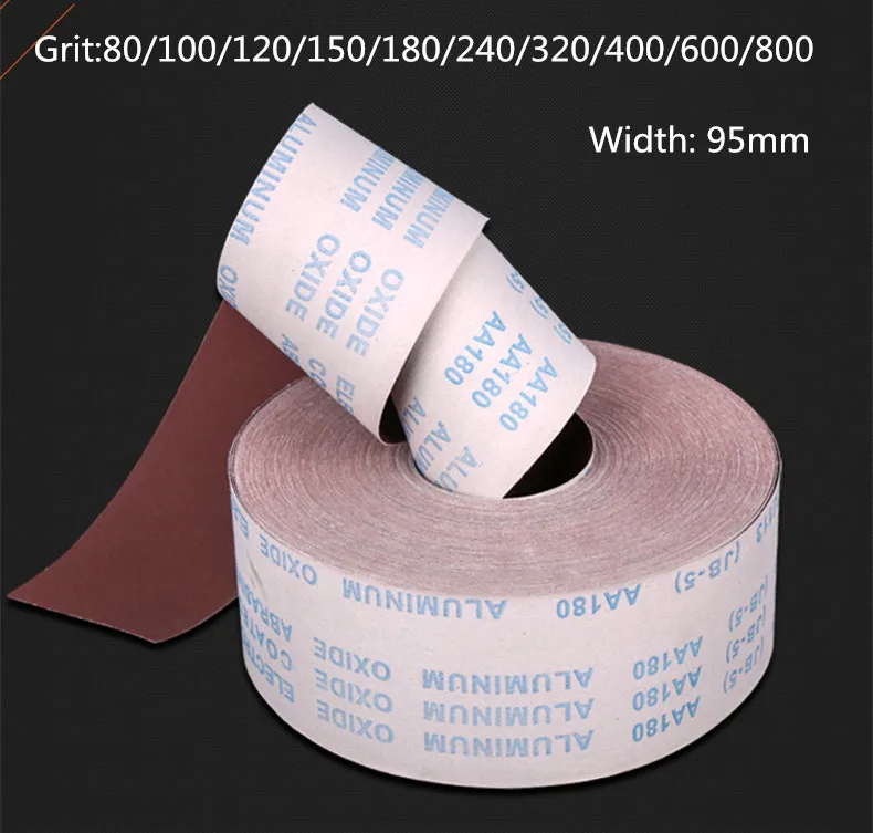 Rollo de tela de esmeril de 10 metros, 80 800, papel de lija de pulido