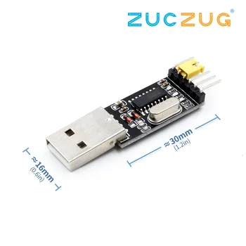 

CH340 module USB to TTL CH340G upgrade download a small wire brush plate STC microcontroller board