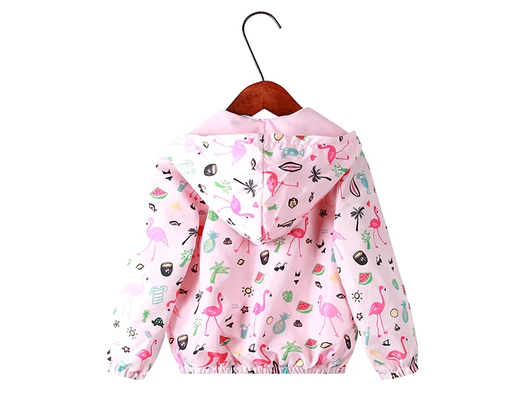 Jaquetas para Meninas Flor com Capuz Primavera Outono Crianças Outerwear Meninas Moda Cavalo Imprimir 2-8y Animal Estilo Roupas 2020 10 cavalo imprimir jaquetas para meninas 2-8y animal