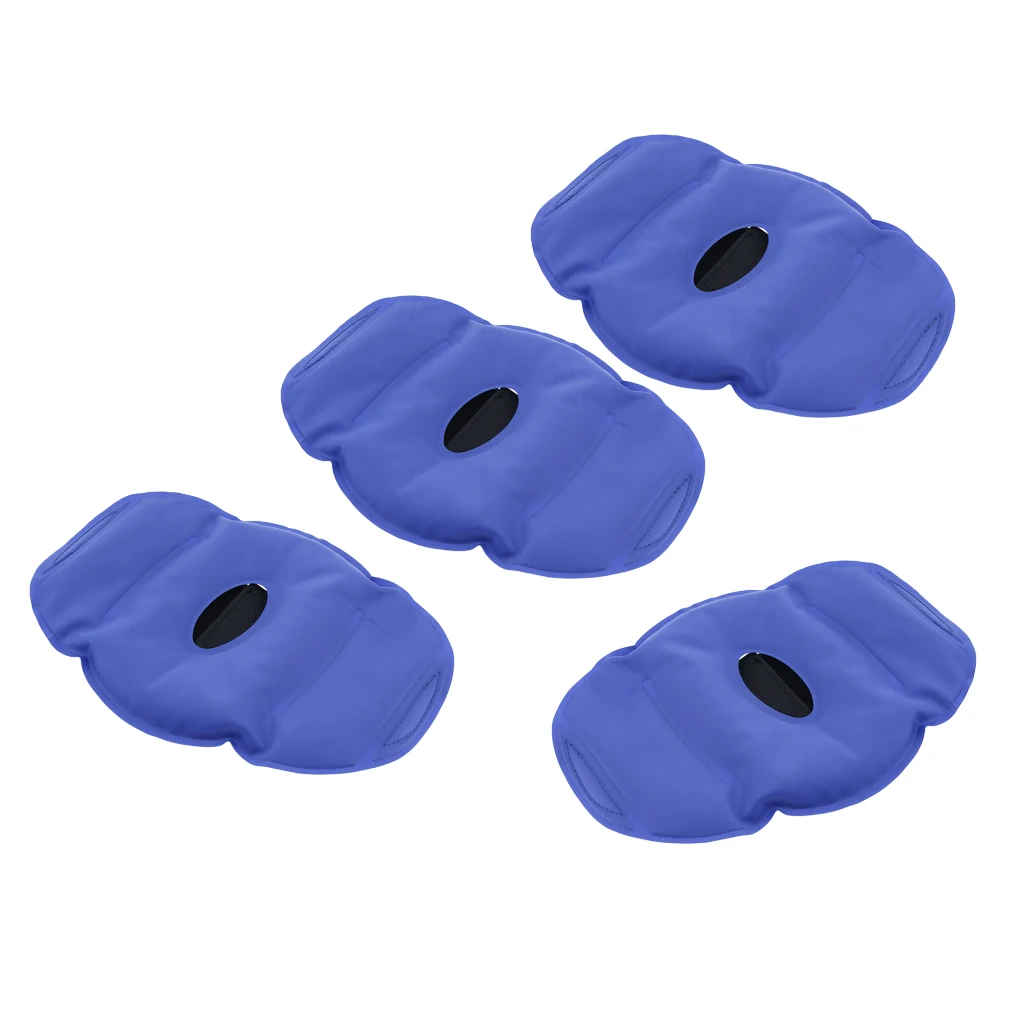 4 Pieces Knee Hot Pack Wrap Gel Ice Bag Cold Knee Brace With Strap Injury Swelling