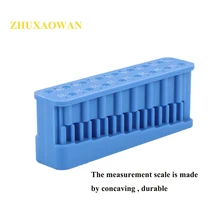1 шт. пластиковый стоматологический мини эндо измерительный автоклавный эндодонтический блок напильники стоматологический инструмент линейка синий универсальный 88*20*34 мм