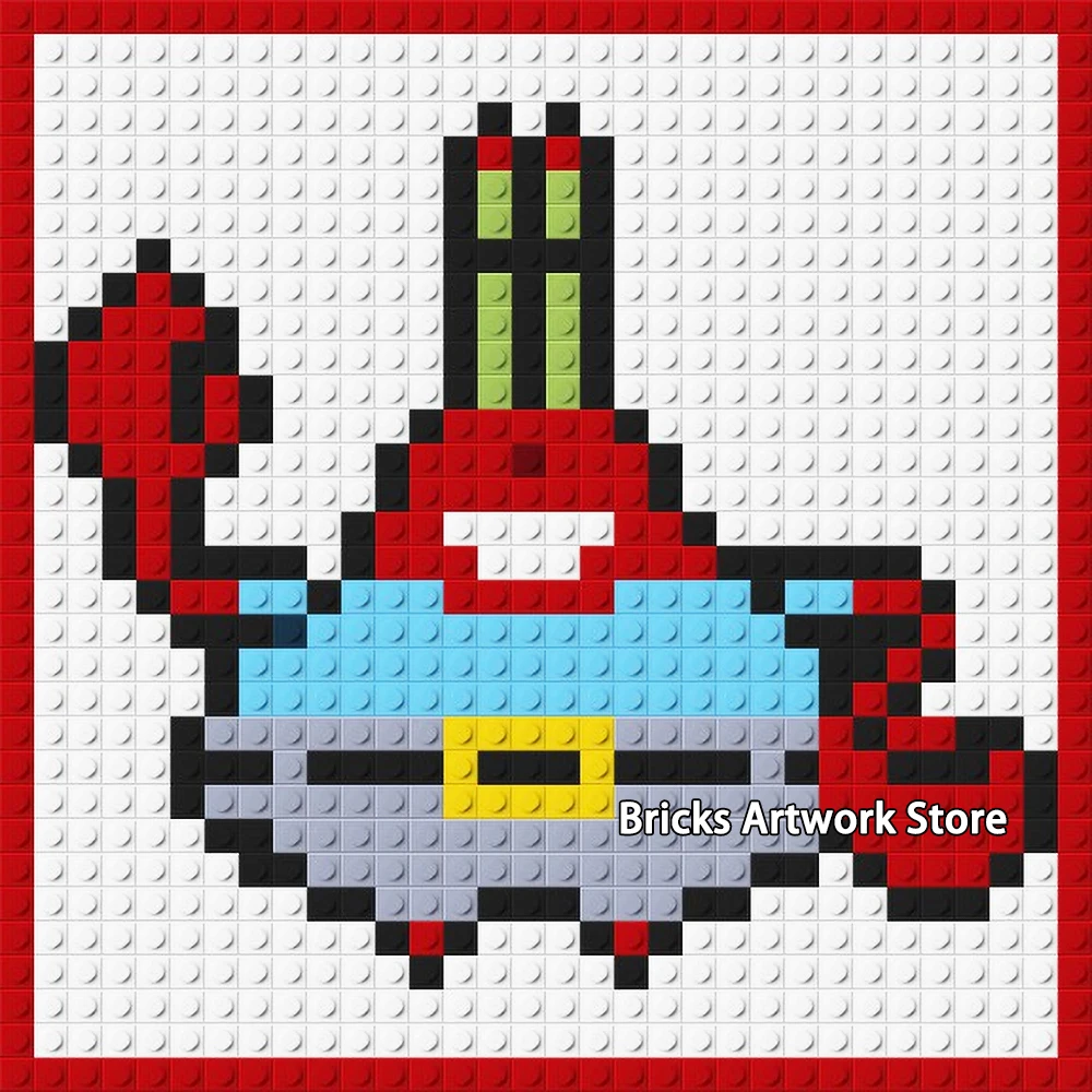 32*32 placa Pixel arte mosaico pintura DIY figuras de dibujos animados