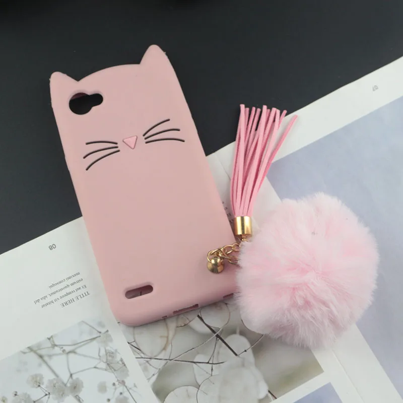 Cute 3D Cartoon Silicon for LG Q6 Cases Japan Glitter Beard Cat Lovely Ears Kitty Phone Cover for LG Q6 Plus Q6+ Q6 Alpha