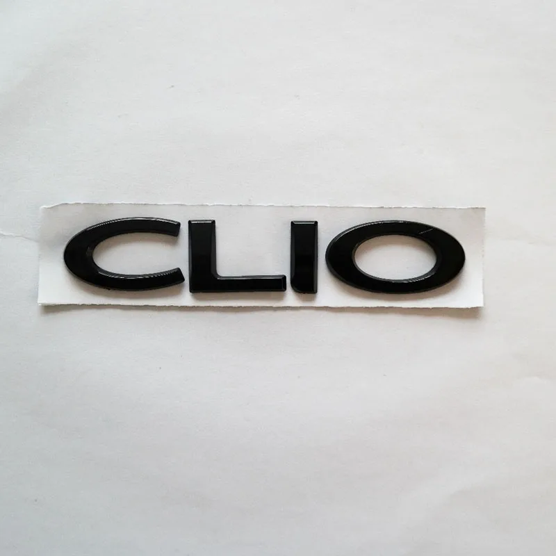 

Forten Kingdom 1 Piece Letter CLIO Car ABS Black Rear Back Trunk Emblem 3D Sticker Auto Tailgate Badge With Adhesive