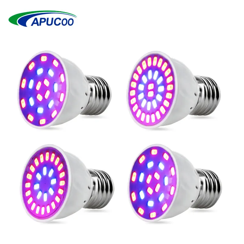 

4pcs E27 LED Grow Light Full Spectrum Led Plant Lamp 220V Red Blue Phyto Lamp For Plants Indoor Greenhouse Hydroponics Grow Box