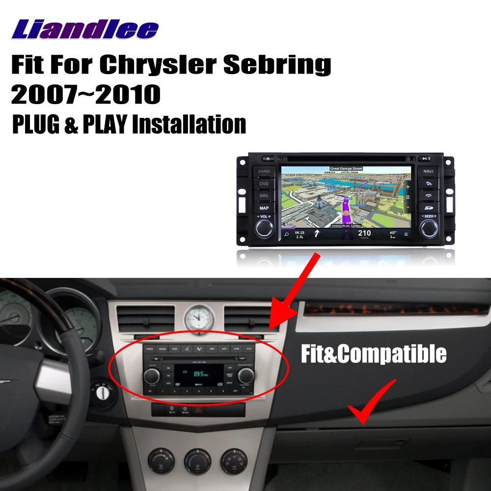 Cheap Liandlee For Chrysler Sebring 2007~2010 Android Car Radio DVD Player GPS Navi Navigation Maps OBD Camera TV Screen Multimedia 3