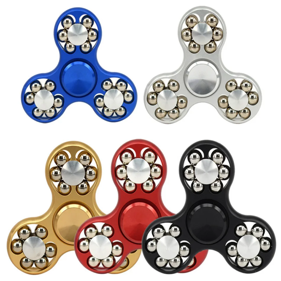 

50PCS 2017 Colorful Fidget Spinner Rotation Time Long EDC Metal hand spinner For Autism and ADHD Kids/Adult Funny Anti toy