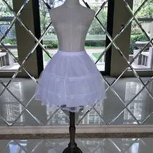 Favordear Нижняя юбка Короткое платье бальное платье Нижняя юбка в стиле "Лолита" Белый эластичный пояс из двух стальных петель один мягкий тюль нижняя юбка
