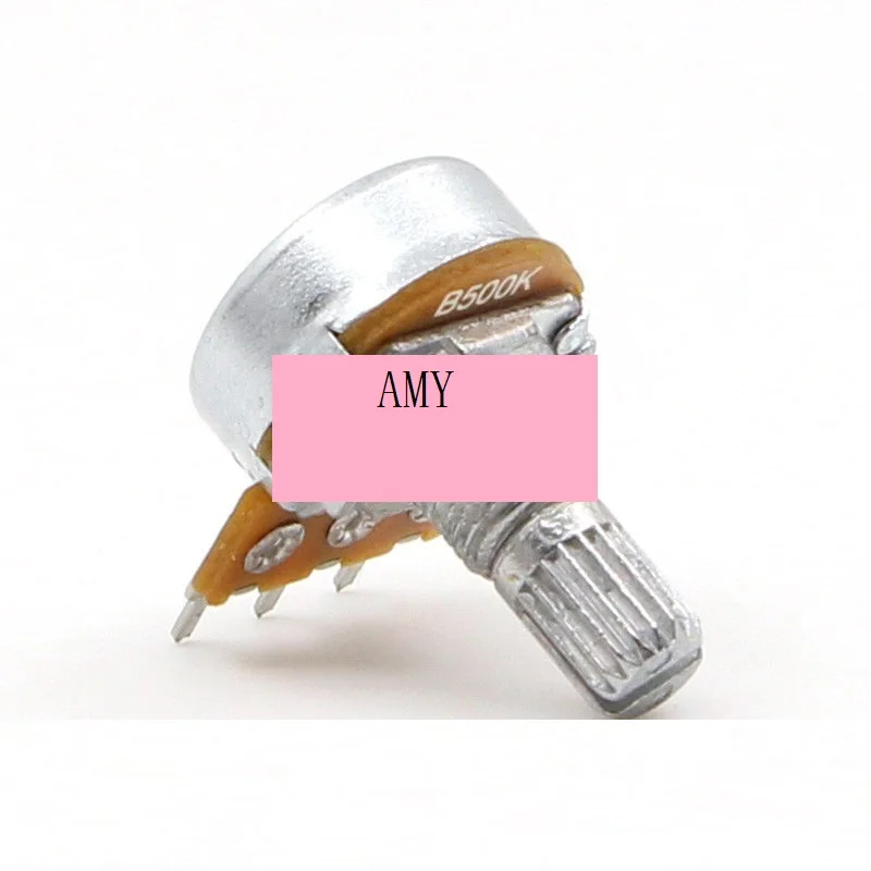 

5pcs/lot The imported B500K single inverter B504 audio amplifier 15MM rachides volume potentiometer 3 feet