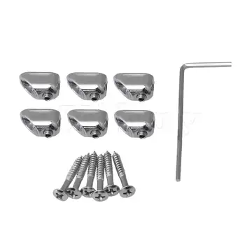 

Yibuy 6x Headless Guitar String Locking Nut Guitar Replacement Parts