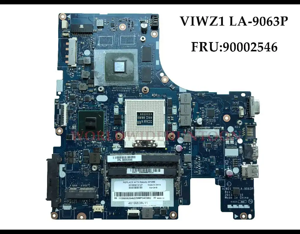 Brand New For Lenovo Ideapad Z500 Motherboard Viwz1 La 9063p Fru Hm76 Pga9 Ddr3 2gb Fully Tested High Quality Motherboards Aliexpress