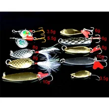 Лот 10 шт Металлические рыболовные приманки бас воблер приманка для соленой воды рыболовные крючки безопасности и выживания Z912