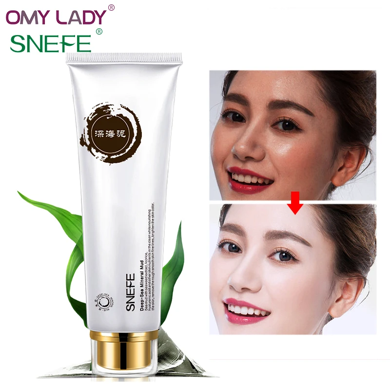 

SNEFE Volcanic Mud Facial Cleanser Facial Cleansing Rich Foaming Face Cleanser Moisturizing Oil Control Face Skin brightening