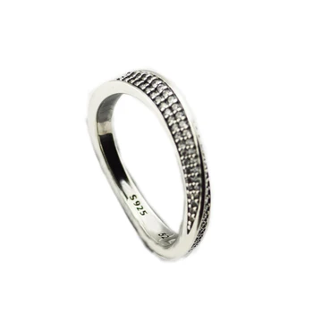 

Ring Elegant Waves Silver Rings For Women Men Anel Feminino 100% 925 Jewelry Sterling Silver Anillos Wedding