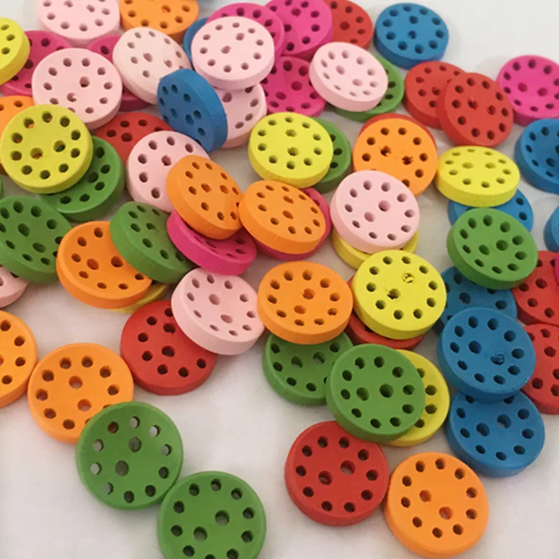 10pcs mixed wood round square star buttons lots craft//sewing U pick