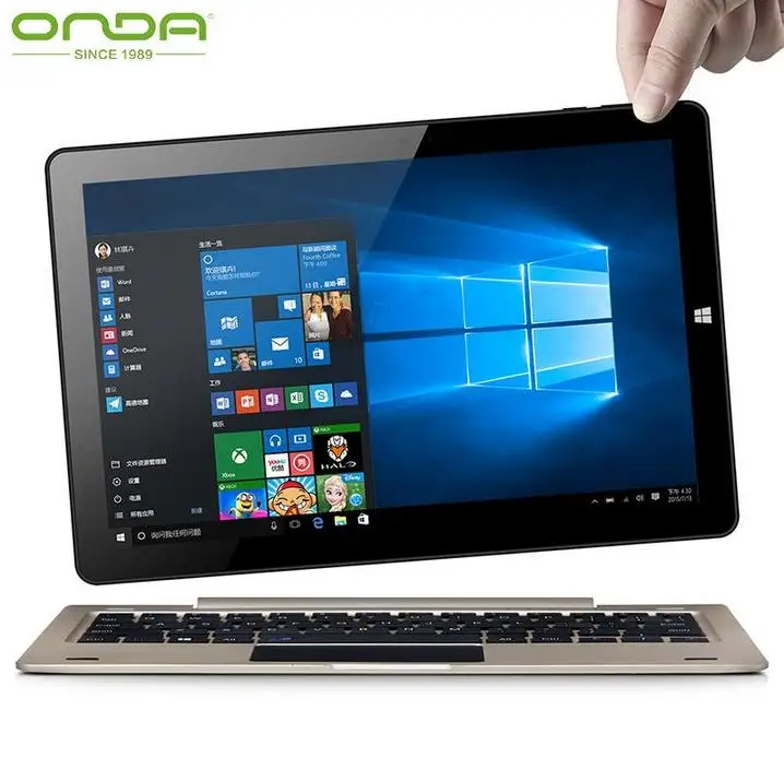  10.1" 1280*800 Onda Obook10 Obook 10 Tablet PC Intel Cherry Trail Atom X5 Z8300 Quad Core Win10 Android 5.1 4G RAM 64G ROM HDMI 