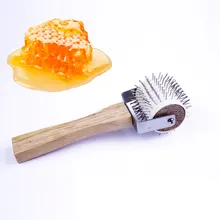 Медовая расческа из нержавеющей стали, пчеловод, игольчатый ролик, инструменты для извлечения меда, ролик для сбора прополиса