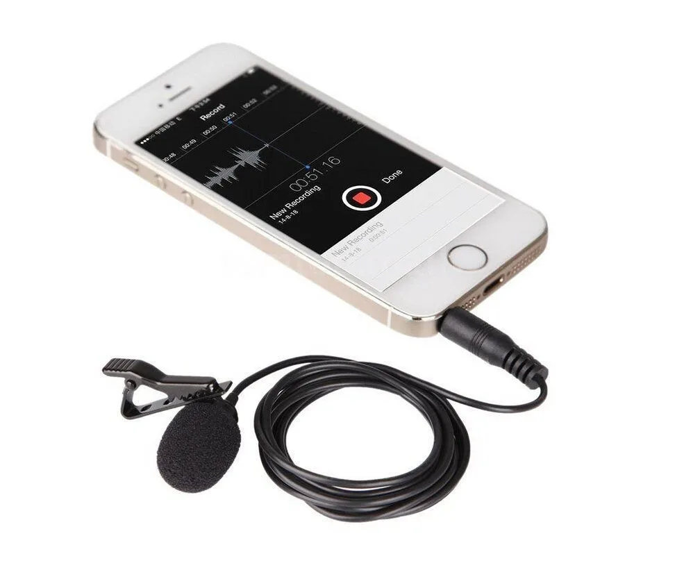 BOYA BY-LM10 смартфон всенаправленный петличный микрофон для iPhone 6 6s 5 4S Sumsang S6 S5 S4 HTC