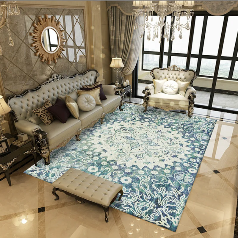 

Printed Carpets For Living Room Persian Style Bedroom Carpet Sofa Coffee Table Rug Customized Floor Mat Study Room Area Rugs