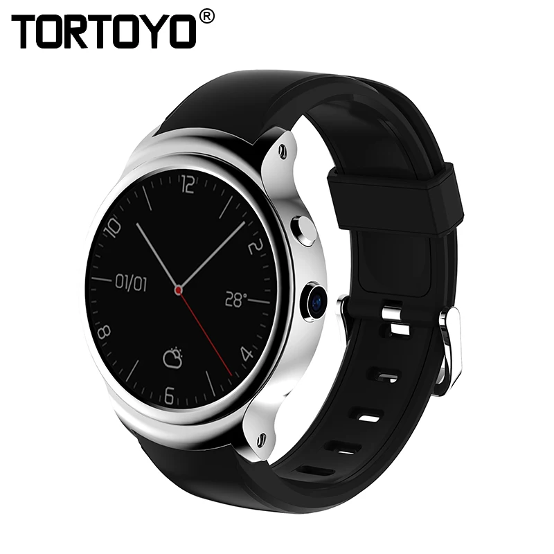 

TORTOYO I3 Android Smart Watch Phone 1GB+16GB MTK6580 Support SIM Card 3G WiFi GPS Google Play Heart Rate Monitoring Wristwatch