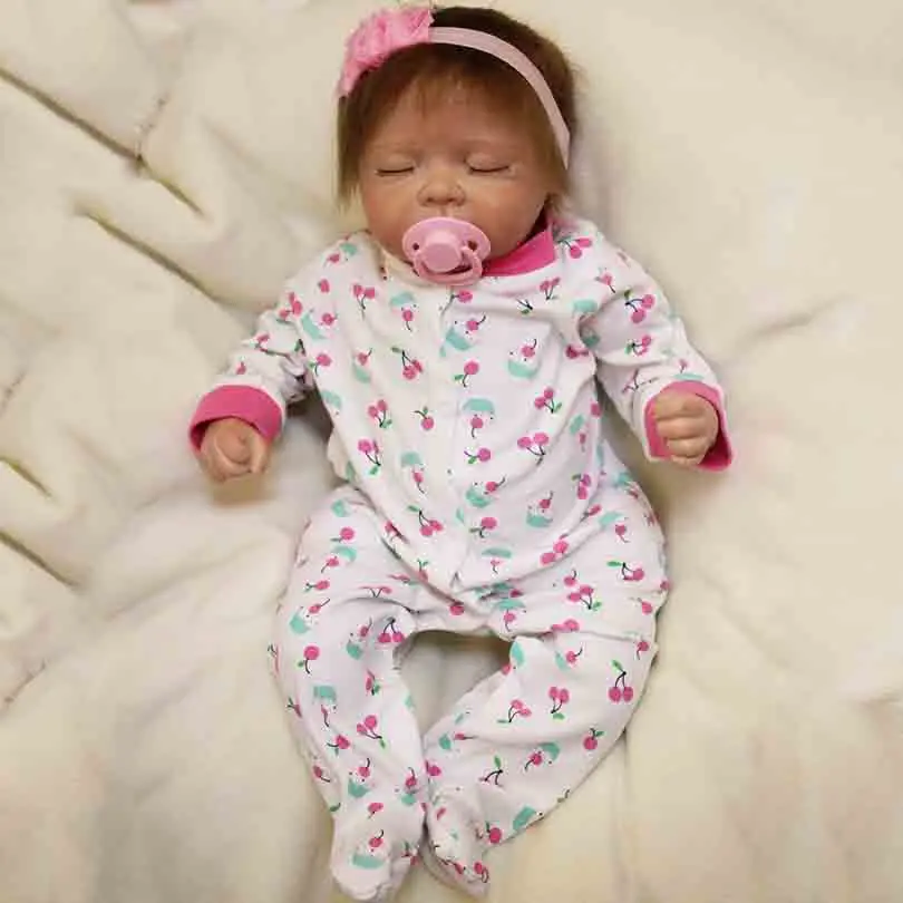 Sleep Toy Dolls for Babies 50cm Silicone Fashion Cute Dolls Reborn Realistic Bedtime