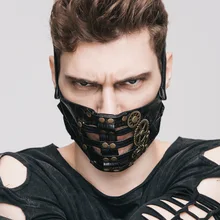new punk Hot explosion Steam Punk Cosplay Skin font b Mask b font Rivet Punk STEAMPUNK