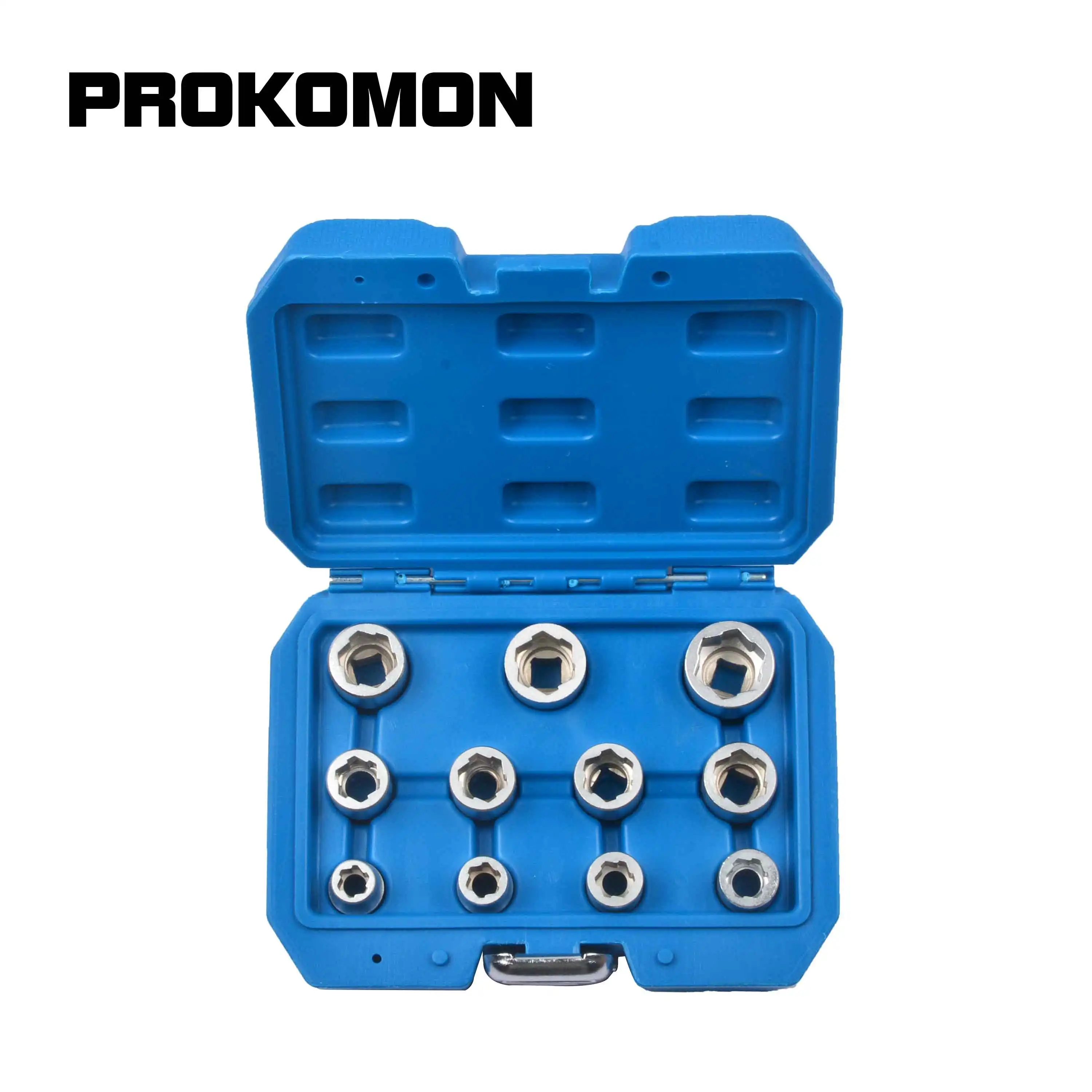 11 шт. Метрическая 3/8 "Привод болт Extractor Socket Set шпилька с резьбой 8-19 мм