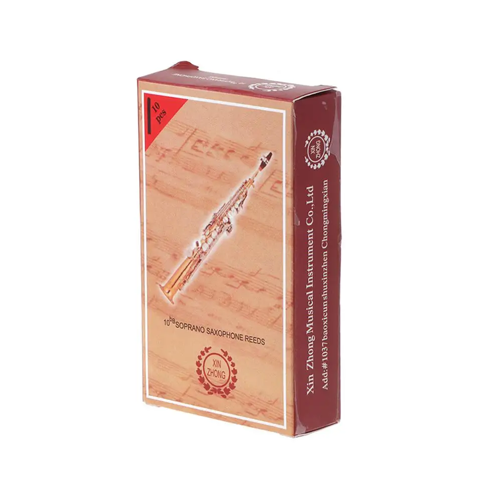 10 шт. Bb Сопрано саксофон с тростниковой прочностью 2 5 Бамбуковая часть Sax Woodwind