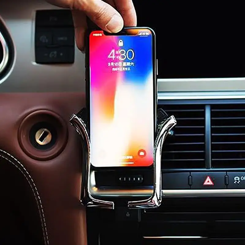 Автомобильный Скоба-держатель U Тип гравитационный gps телефон стенд Автоматическая нагрузка-подшипник индукции навигации кронштейн вентиляционное отверстие держатель