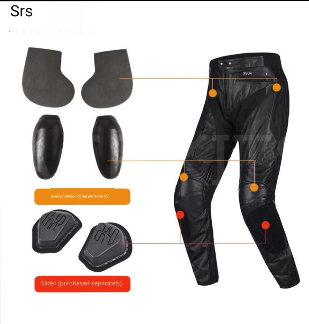 Racing pants men motorcycle cowboy leather pants riders equipped with anti-fall clothing four seasons racing pants Store No.47