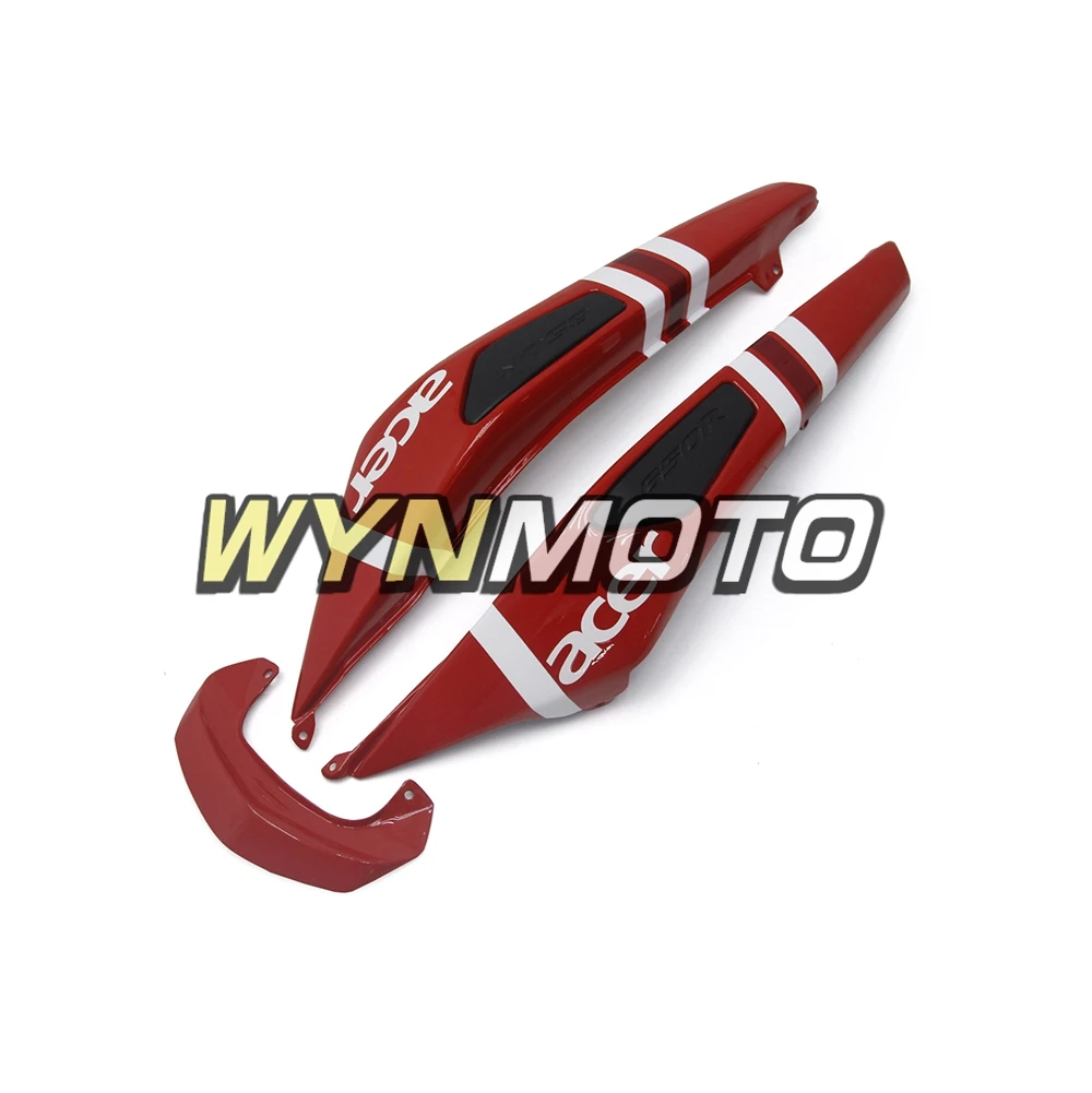 Полные Обтекатели для Кавасаки ER-6F 09-11 Ninja 650r 2009-2011 год ABS пластик мотоцикл крышка кузова панели Красный Белый