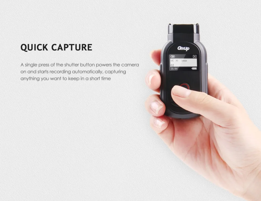 GitUp F1 90 градусов 4K 2160P FPV WiFi Экшн-камера покадровая наружная видео регистратор с дистанционным управлением внешний микрофон