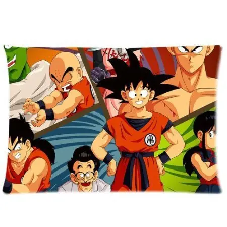 

New Year Present Dragon Ball Z Main Character for Roomy Zippered Case Pillowcase 30x20 inches