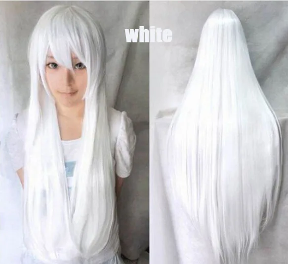 High Quality Cheap Cosplay Wigs For Women 80cm Long Straight Hair